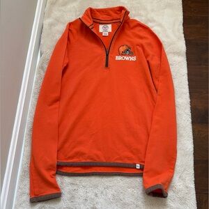 47 Brand Orange Quarter-Zip Sweatshirt